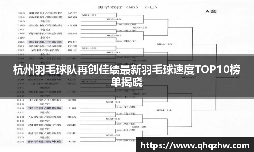 杭州羽毛球队再创佳绩最新羽毛球速度TOP10榜单揭晓